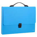 GEANTA PLASTIC A4 DELI, MIX CULORI NEON cu maner