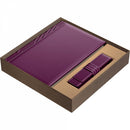 SET AGENDA B5 din PIELE cu ETUI PRINC*