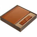 SET AGENDA B5 din PIELE cu ETUI PRINC*