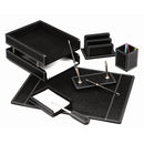 SET BIROU PIELE NEAGRA FORPUS FP472010, 7 piese