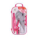 SET GEOMETRIE CUTIE PLASTIC DELI 7 piese