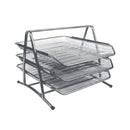 TAVA set 3 buc, din PLASA METALICA, MESH Cromat