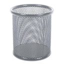 SUPORT INSTRUMENTE de SCRIS CILINDRIC, din PLASA METALICA, MESH Cromat