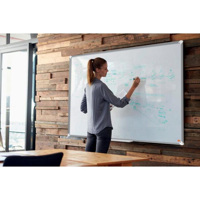 TABLA ALBA (WHITEBOARD) MAGNETIC OTEL LACUIT 100 x 150CM PREMIUM PLUS NOBO*