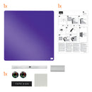 TABLA MAGNETICA DIN PLASTIC, PATRATA, NOBO, 36x36 cm, MOV*