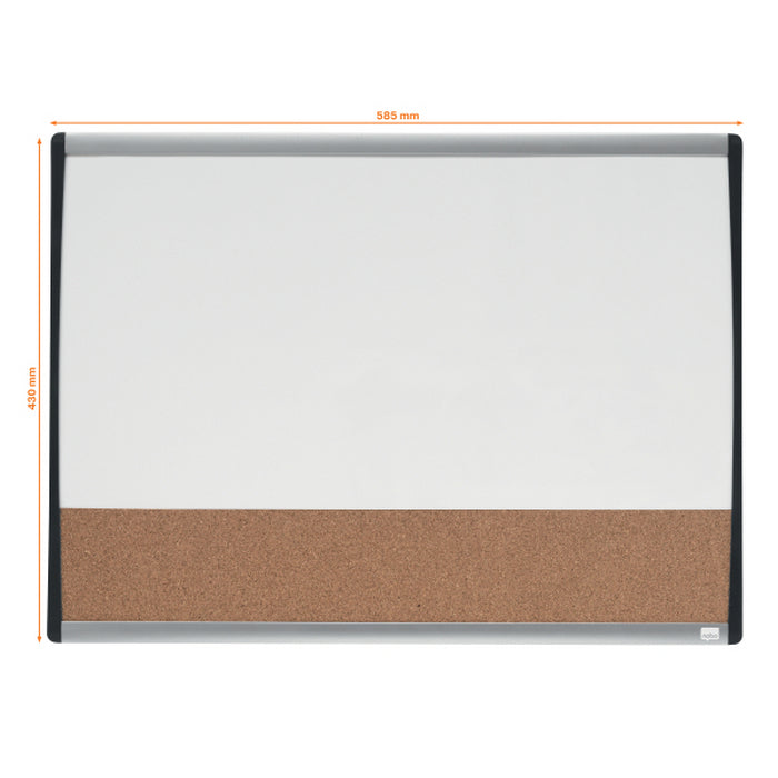 TABLA MAGNETICA 58 x 43 CM COMBO + ACCESORII NOBO*