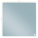 TABLA MAGNETICA PLASTIC 36 x 36 cm BLEU NOBO*