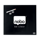 TABLA MAGNETICA STICLA NEAGRA+ACCESORII, NOBO DIAMOND, 30 x 30 cm*