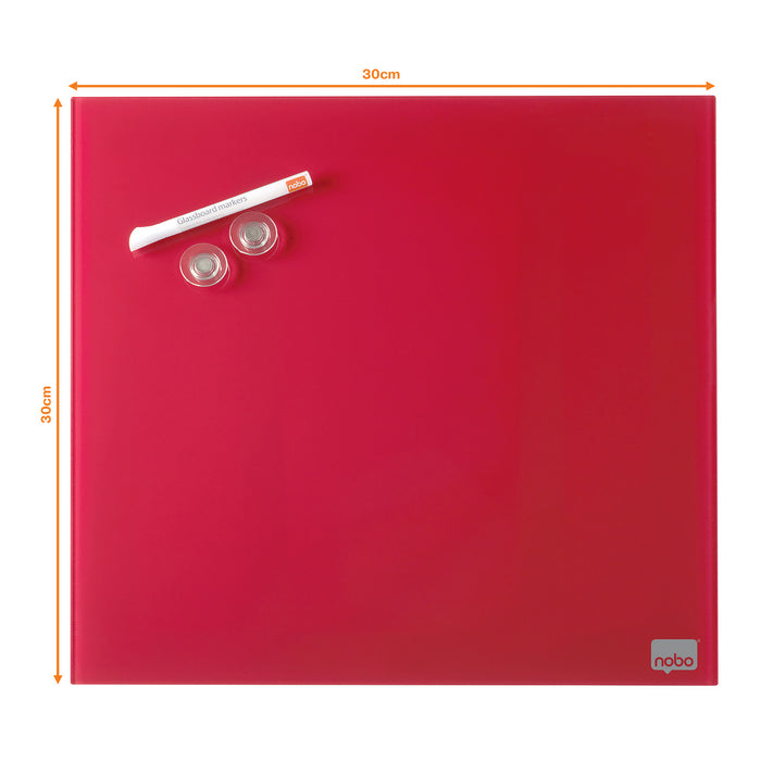 TABLA MAGNETICA STICLA ROSIE+ACCESORII, NOBO DIAMOND, 30 x 30 cm*