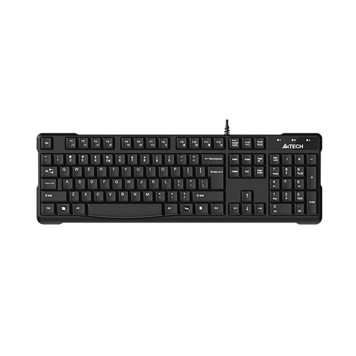 TASTATURA cu fir A4Tech KR-750, USB, Comfort Round (taste rotunjite), NEAGRA*