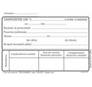 DISPOZITIE DE PLATA / INCASARE (CASIERIE), OFFSET, A6, PERFOR, 100 file/carnet