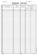 REGISTRU INVENTAR, OFFSET, A4, COPERTA DUPLEX, 100 file/carnet