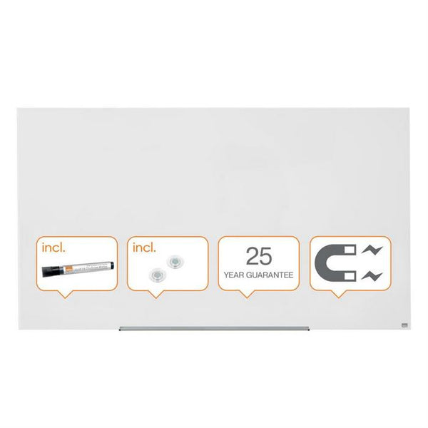 TABLA ALBA ( WHITEBOARD ) MAGNETICA STICLA NOBO DIAMOND WIDESCREEN 31", 38 x 68 cm*