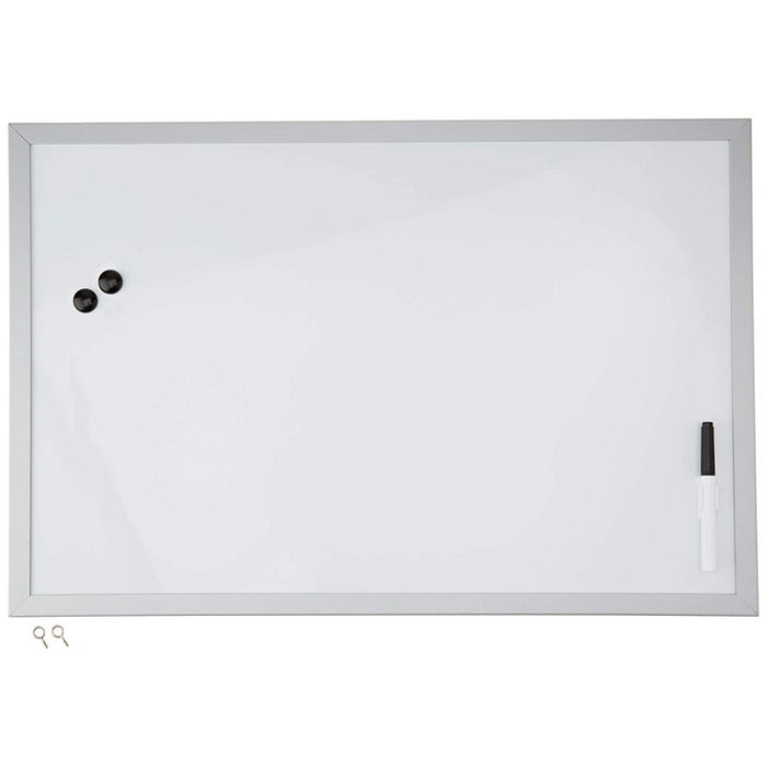 TABLA ALBA ( WHITEBOARD ) MAGNETIC Herlitz, 2 magneti + 1 whiteboard marker, RAMA LEMN, 40 x 60 cm*