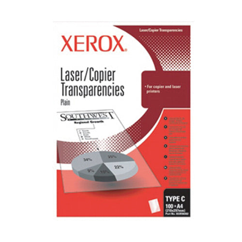 FOLIE TRANSPARENTA XEROX, laser+copiator, 100 buc/top*